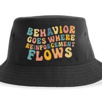 Behavior Goes Where Reinforcement Flows Retro BCBA ABA Sustainable Bucket Hat