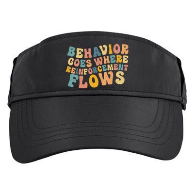 Behavior Goes Where Reinforcement Flows Retro BCBA ABA Adult Drive Performance Visor