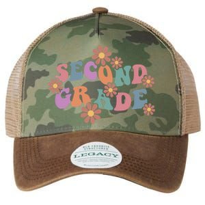 Boho Groovy Wavy Second Grade Cute Gift Legacy Tie Dye Trucker Hat