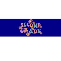 Boho Groovy Wavy Second Grade Cute Gift Bumper Sticker