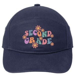 Boho Groovy Wavy Second Grade Cute Gift 7-Panel Snapback Hat