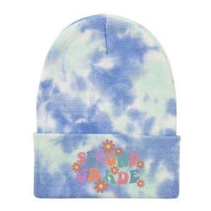 Boho Groovy Wavy Second Grade Cute Gift Tie Dye 12in Knit Beanie