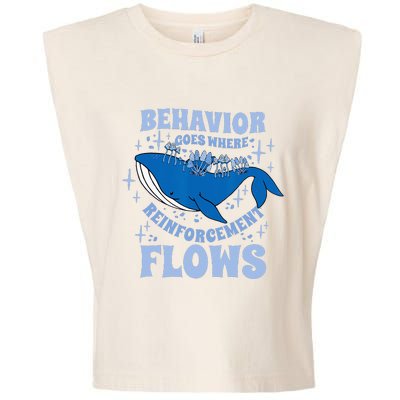 Behavior Goes Where Reinforcement Flows Behavior Analyst Garment-Dyed Women's Muscle Tee