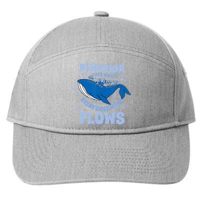 Behavior Goes Where Reinforcement Flows Behavior Analyst 7-Panel Snapback Hat