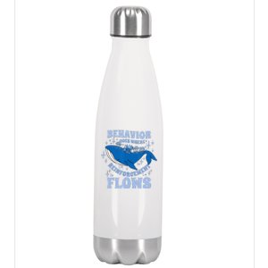 Behavior Goes Where Reinforcement Flows Behavior Analyst Stainless Steel Insulated Water Bottle