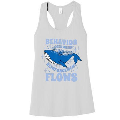 Behavior Goes Where Reinforcement Flows Behavior Analyst Women's Racerback Tank