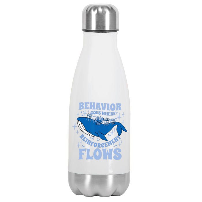 Behavior Goes Where Reinforcement Flows Behavior Analyst Stainless Steel Insulated Water Bottle