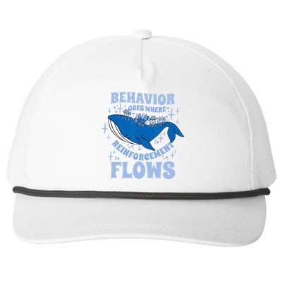 Behavior Goes Where Reinforcement Flows Behavior Analyst Snapback Five-Panel Rope Hat