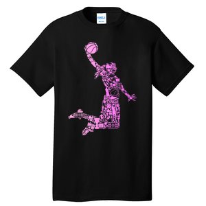 Basketball Girl Women Tall T-Shirt