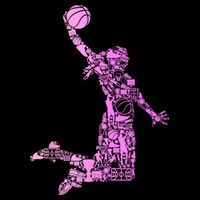 Basketball Girl Women Tall T-Shirt