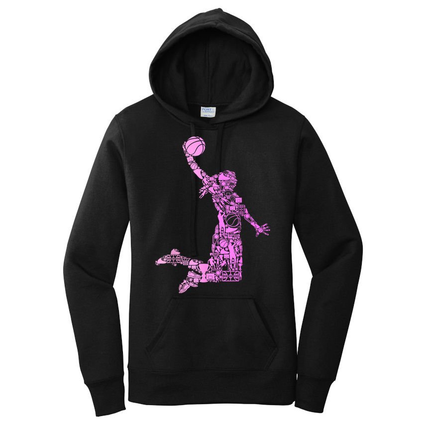 Basketball Girl Women Women's Pullover Hoodie