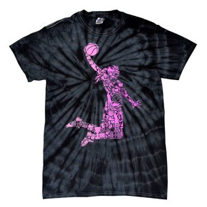 Basketball Girl Women Tie-Dye T-Shirt