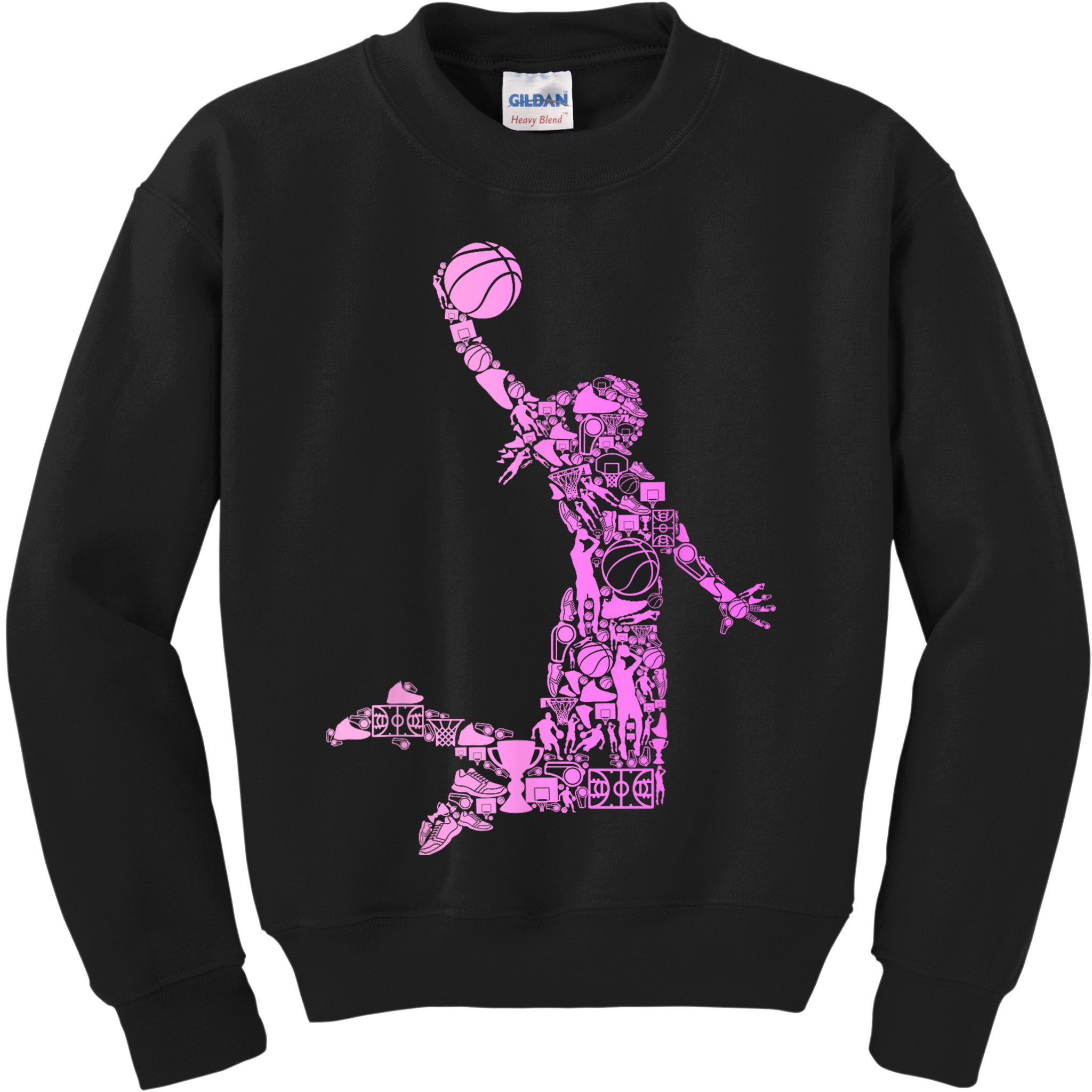 Basketball Girl Women Kids Sweatshirt