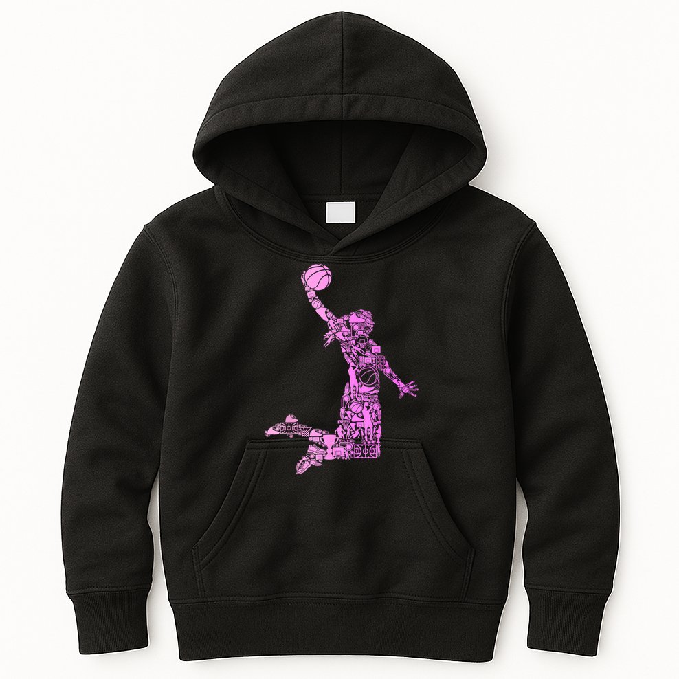 Basketball Girl Women Kids Hoodie