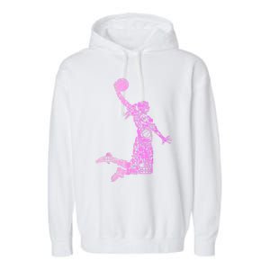 Basketball Girl Women Garment-Dyed Fleece Hoodie