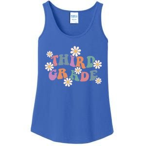 Boho Groovy Wavy Third Grade Cute Gift Ladies Essential Tank