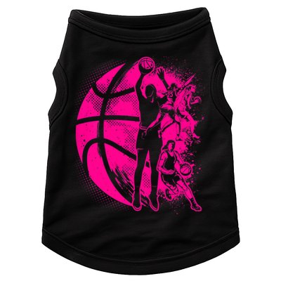 Basketball Girl Wo Female Basketball Team Doggie Tank