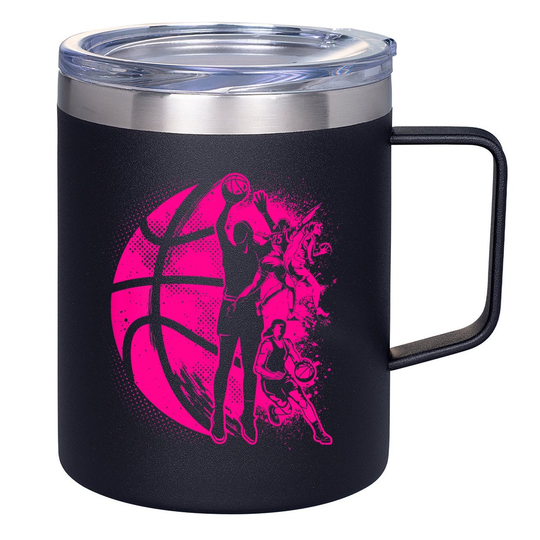 Basketball Girl Wo Female Basketball Team 12oz Stainless Steel Coffee Mug