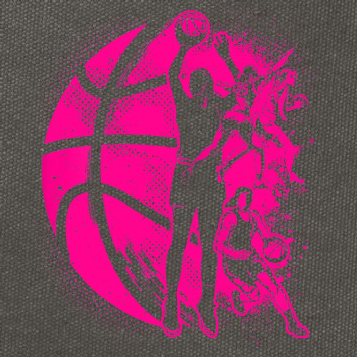 Basketball Girl Wo Female Basketball Team Cotton Canvas Backpack