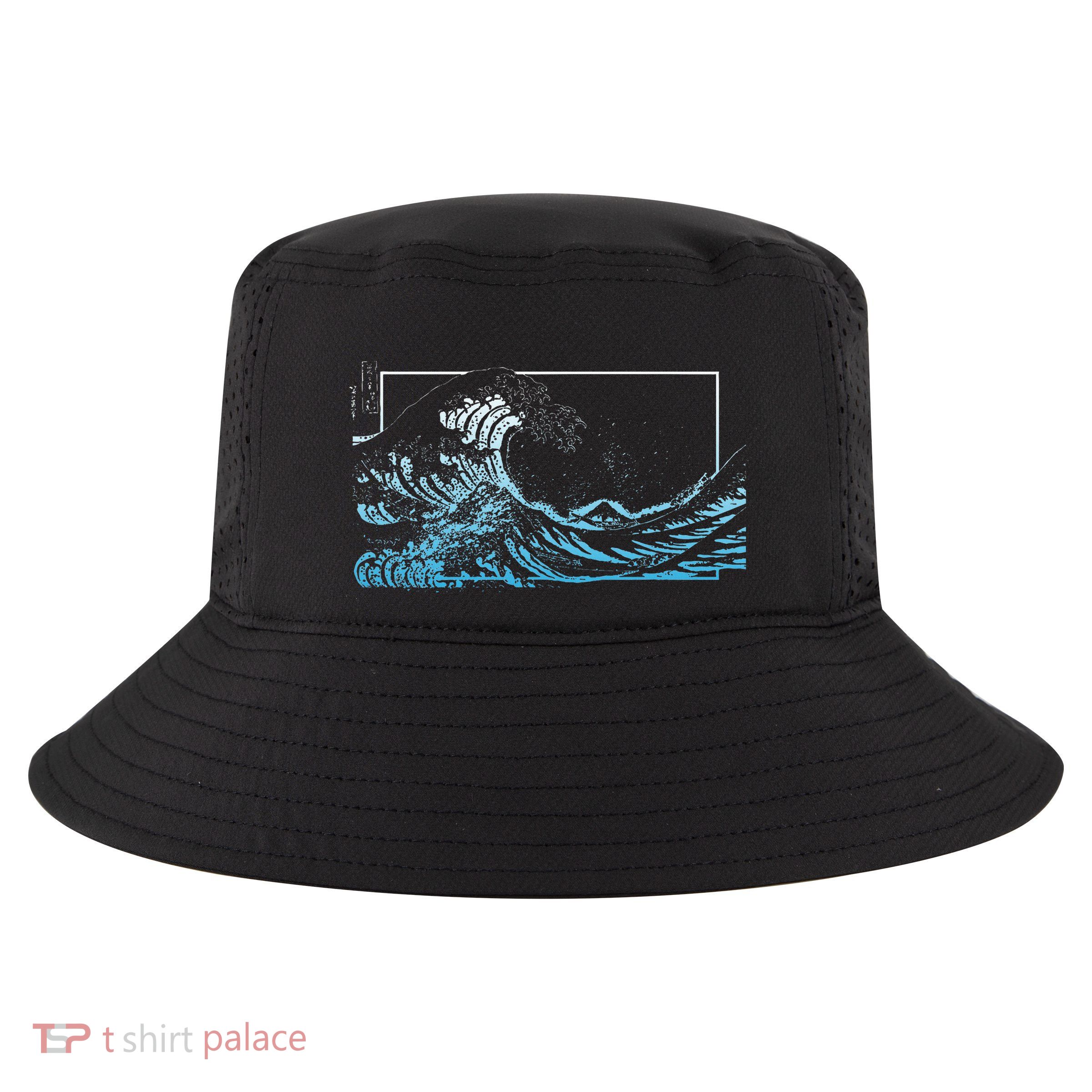 Blue Great Wave Off Kanagawa Cool Comfort Performance Bucket Hat