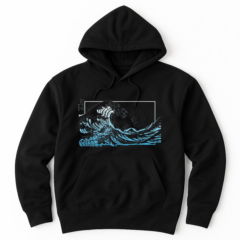 Blue Great Wave Off Kanagawa Hoodie