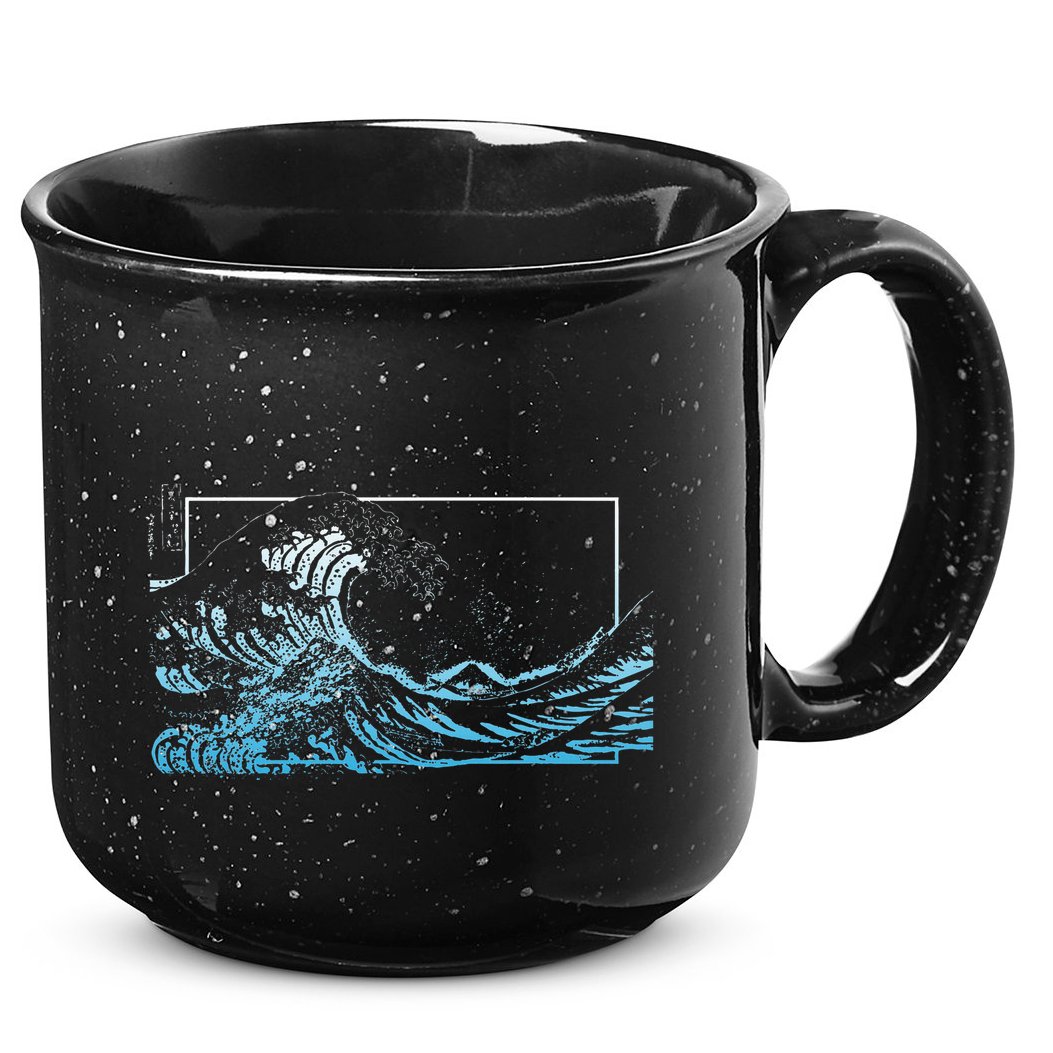 Blue Great Wave Off Kanagawa 15oz Campfire Ceramic Mug