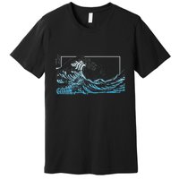 Blue Great Wave Off Kanagawa Premium T-Shirt