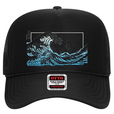 Blue Great Wave Off Kanagawa Trucker Hat