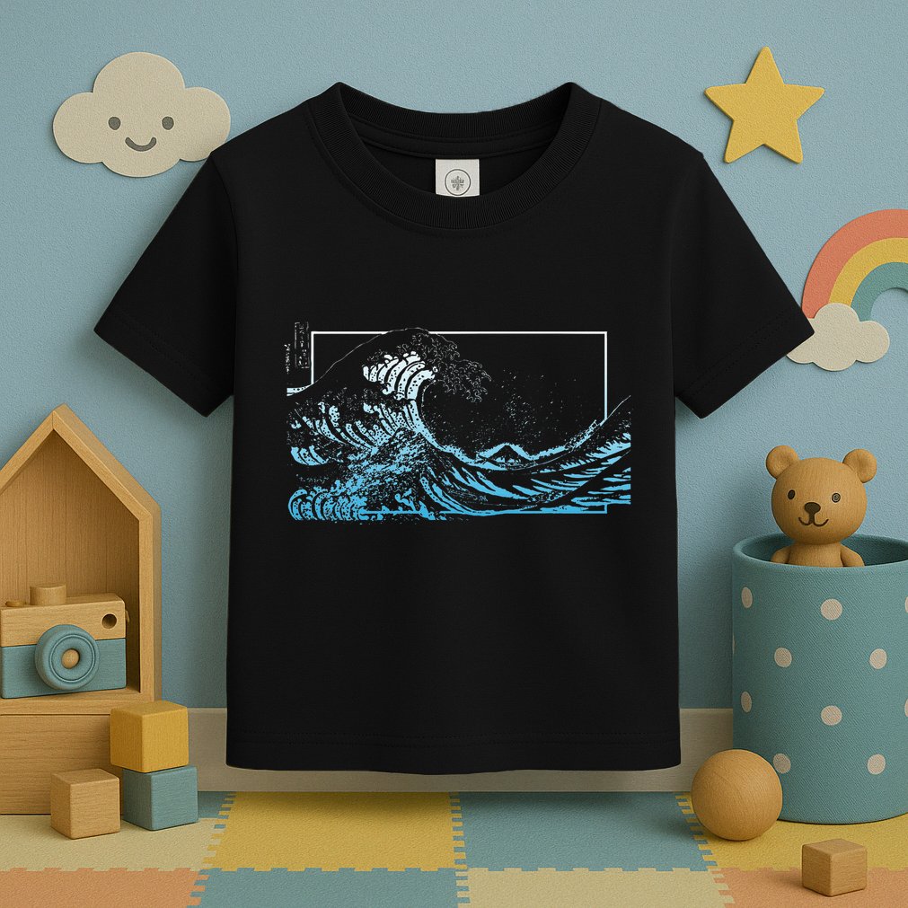 Blue Great Wave Off Kanagawa Toddler T-Shirt