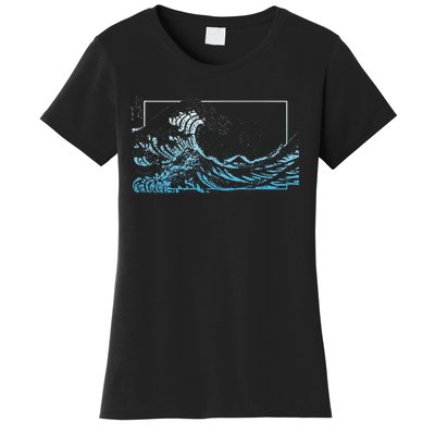 Blue Great Wave Off Kanagawa Women's T-Shirt