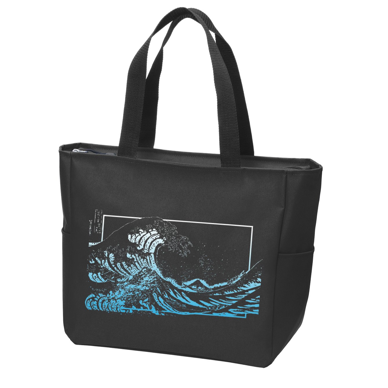 Blue Great Wave Off Kanagawa Zip Tote Bag
