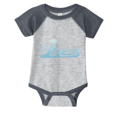 Blue Great Wave Off Kanagawa Infant Baby Jersey Bodysuit