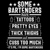 Bartender Gift Women Thighs  Cooling Performance Crew T-Shirt