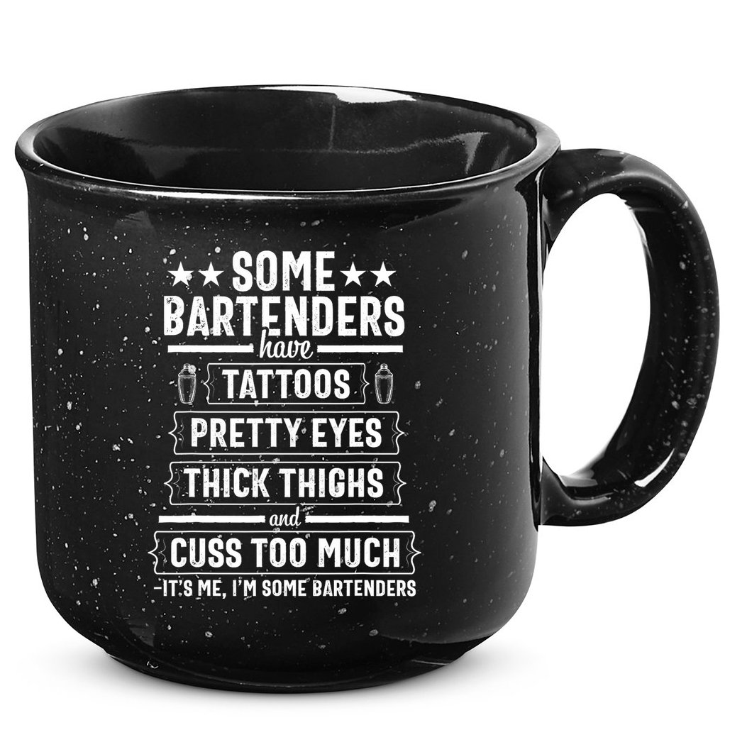 Bartender Gift Women Thighs  15oz Campfire Ceramic Mug