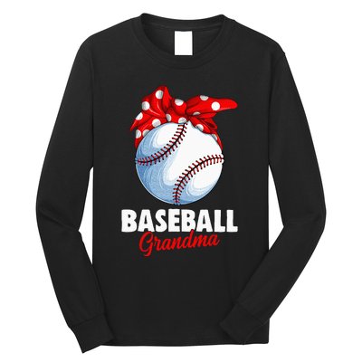 Baseball Grandma Women Long Sleeve Shirt