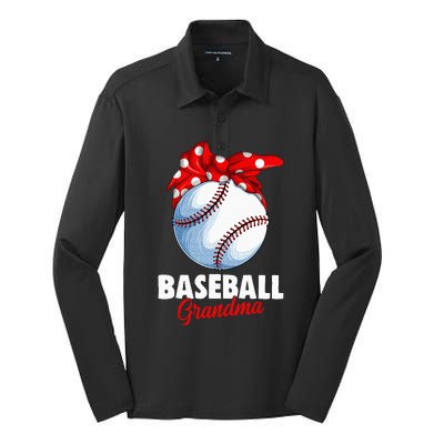 Baseball Grandma Women Silk Touch Performance Long Sleeve Polo