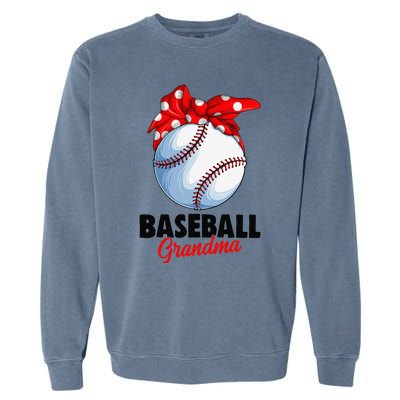 Baseball Grandma Women Garment-Dyed Sweatshirt