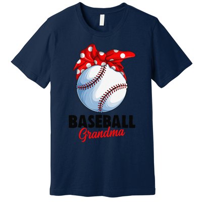 Baseball Grandma Women Premium T-Shirt