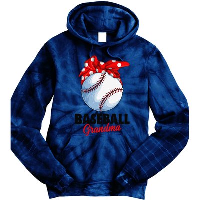 Baseball Grandma Women Tie Dye Hoodie