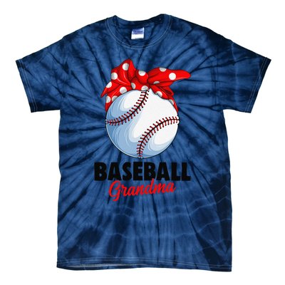 Baseball Grandma Women Tie-Dye T-Shirt