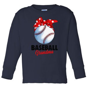 Baseball Grandma Women Toddler Long Sleeve Shirt