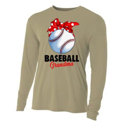 Baseball Grandma Women Cooling Performance Long Sleeve Crew