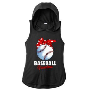 Baseball Grandma Women Ladies PosiCharge Tri-Blend Wicking Draft Hoodie Tank