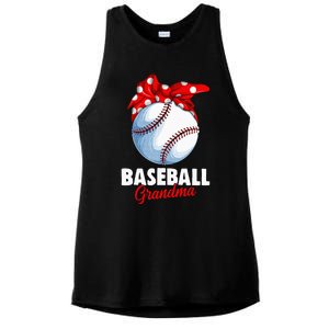 Baseball Grandma Women Ladies PosiCharge Tri-Blend Wicking Tank