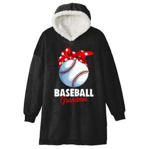 Baseball Grandma Women Hooded Wearable Blanket