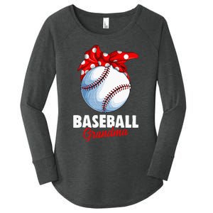 Baseball Grandma Women Women's Perfect Tri Tunic Long Sleeve Shirt