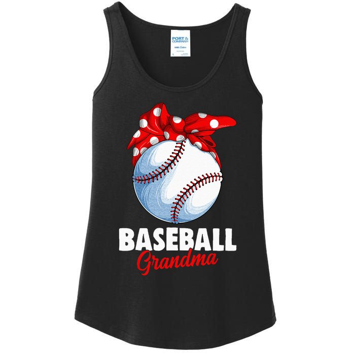 Baseball Grandma Women Ladies Essential Tank