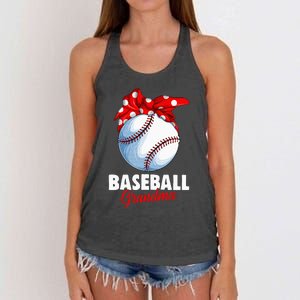 Baseball Grandma Women Women's Knotted Racerback Tank