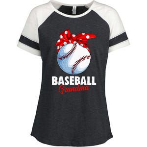 Baseball Grandma Women Enza Ladies Jersey Colorblock Tee