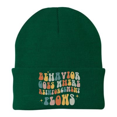 Behavior Goes Where Reinforcement Flows ABA Knit Cap Winter Beanie